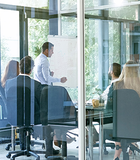 people at conference table