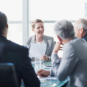 people in conference room