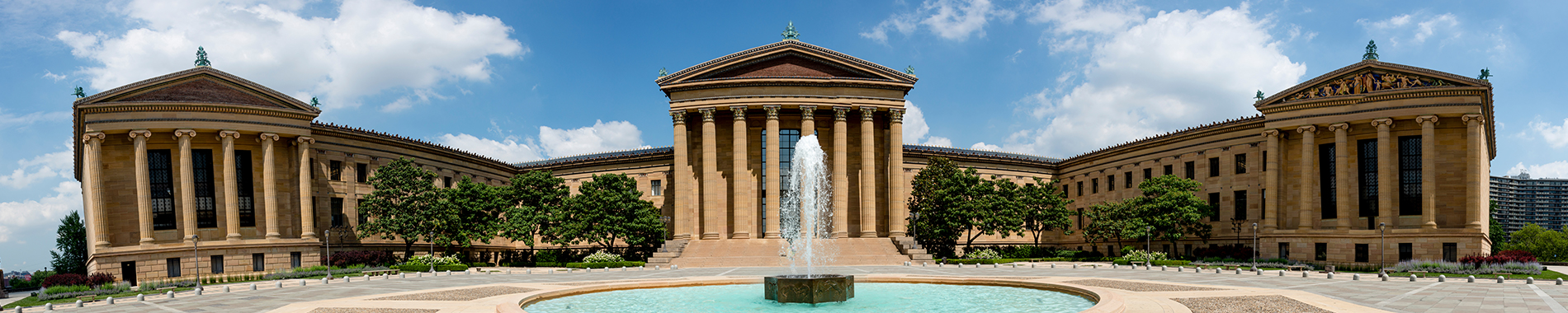 fancy building and fountain