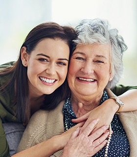 mother and daughter