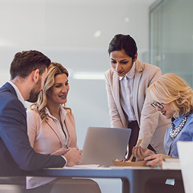 employees in conference room 