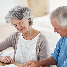 elderly couple