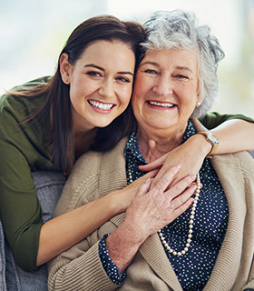 woman and her grandmother